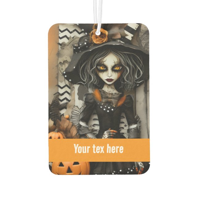 Halloween Witch Car Air Freshener (Back)