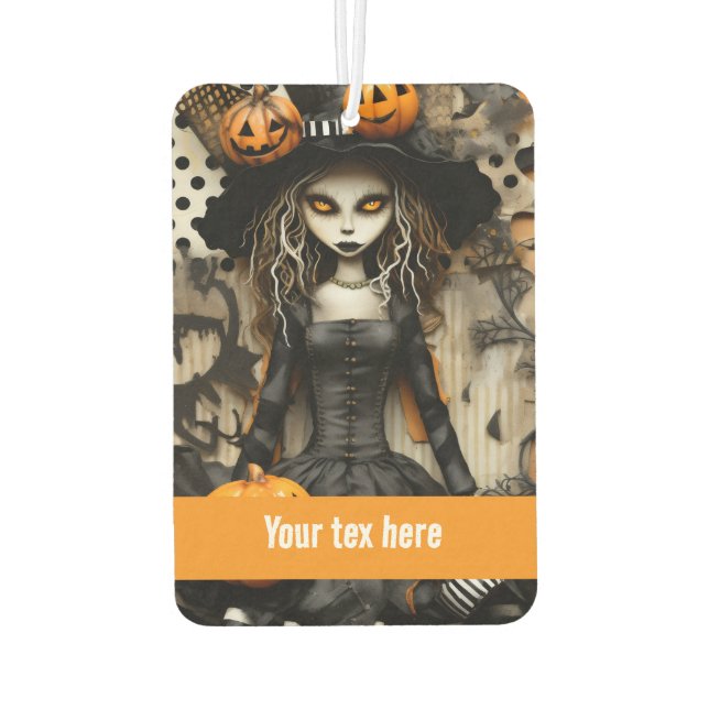 Halloween Witch Car Air Freshener (Back)