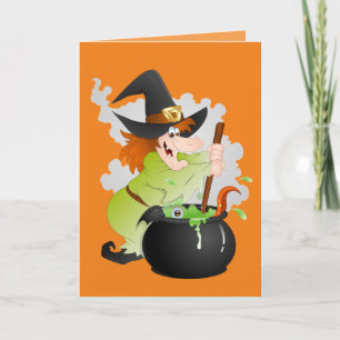 Halloween Witch Card