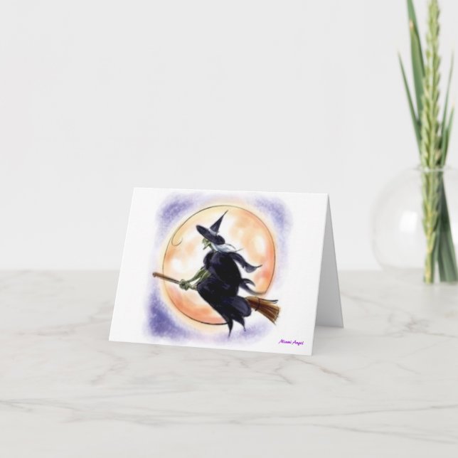 Halloween Witch Card (Front)