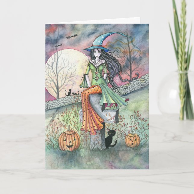 Halloween Witch Card by Molly Harrison (Front)