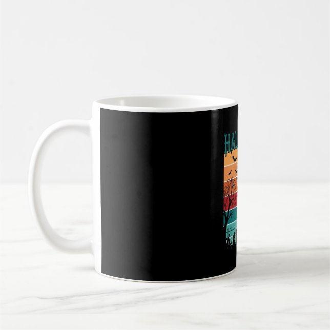 Halloween Witch Cat Spider Web Moon Graveyard_1_1 Coffee Mug (Left)