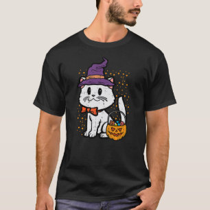 Halloween Witch Cat Trick Or Treat Kitten Costume  T-Shirt