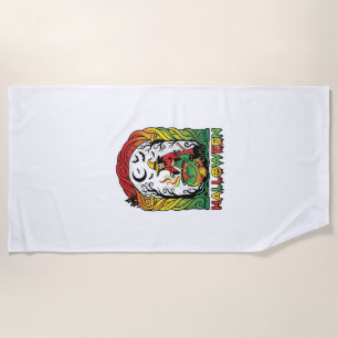 Halloween Witch Cauldron Brewing Black Cat Spooky Beach Towel