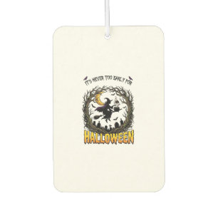 Halloween Witch Cauldron Moon Cemetery Twisted Tre Car Air Freshener