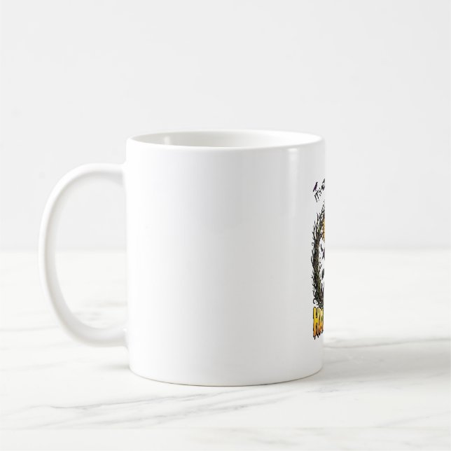 Halloween Witch Cauldron Moon Cemetery Twisted Tre Coffee Mug (Left)