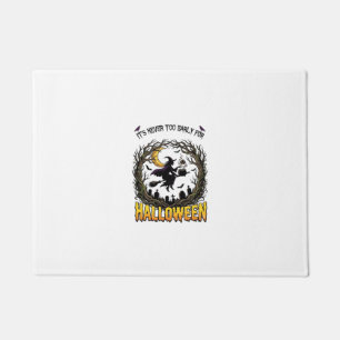 Halloween Witch Cauldron Moon Cemetery Twisted Tre Doormat