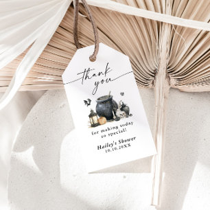 Halloween Witch Cauldron Thank You Tag