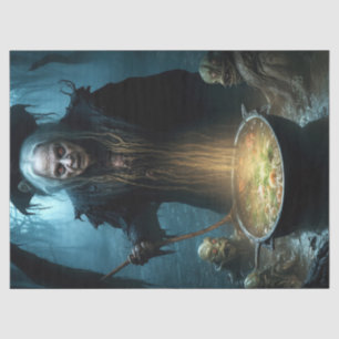 Halloween Witch Cauldron With Soup Tissue Paper