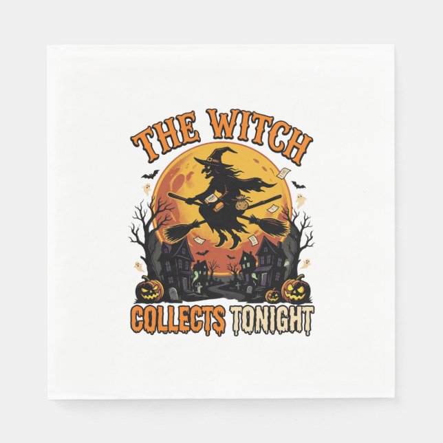 Halloween Witch Collection Humour Napkin (Front)