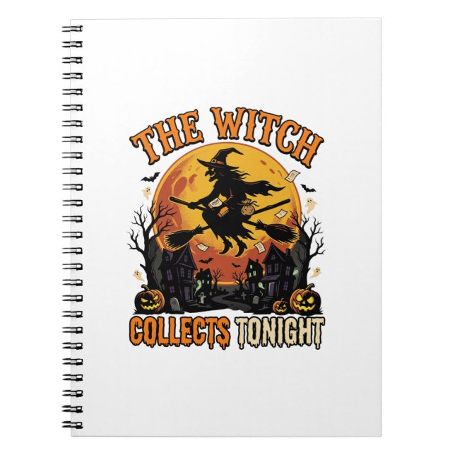 Halloween Witch Collection Humour Notebook (Front)