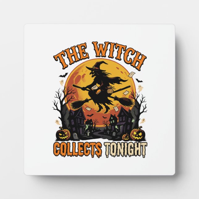 Halloween Witch Collection Humour Plaque (Front)