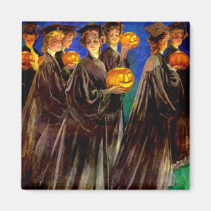 Halloween Witch College Graduates Magnet