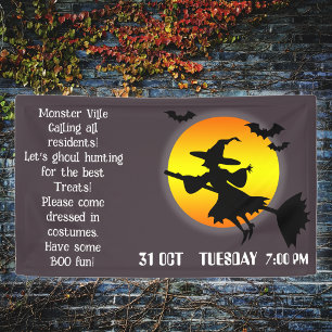 Halloween Witch Community Family Banner