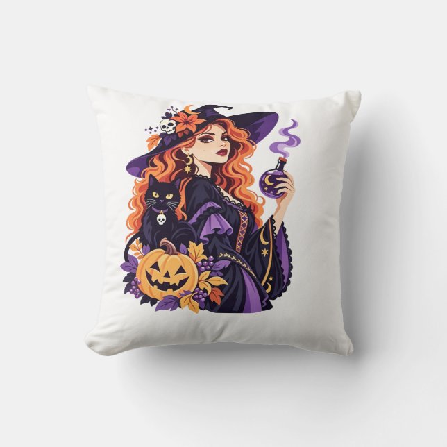 Halloween witch cushion (Front)
