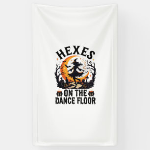 Halloween Witch Dance Night Banner