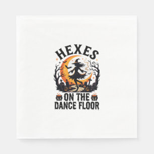 Halloween Witch Dance Night Napkin