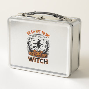 Halloween Witch Design Be Sweet Or Get Spelled_1 Metal Lunch Box