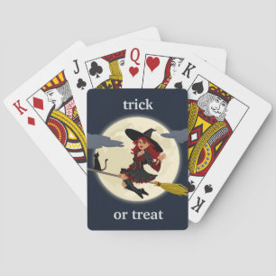 Halloween Witch Design Playing Cards