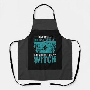 Halloween Witch DNA Test Design Apron
