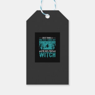 Halloween Witch DNA Test Design Gift Tags