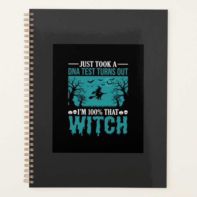 Halloween Witch DNA Test Design Planner (Front)