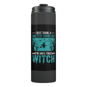 Halloween Witch DNA Test Design Thermal Tumbler