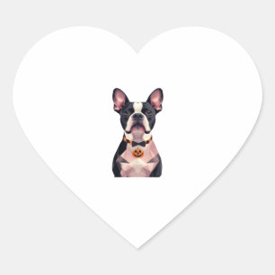 Halloween witch dog Classic T-Shirt Heart Sticker