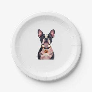 Halloween witch dog Classic T-Shirt Paper Plate