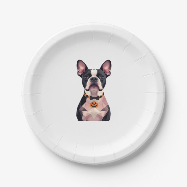 Halloween witch dog Classic T-Shirt Paper Plate (Front)