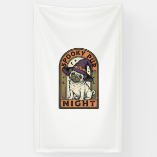 Halloween Witch Dog Vintage Engraving Shirt Design Banner