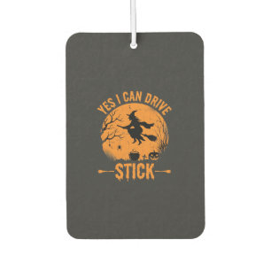 Halloween Witch Drive Stick Graphic_1 Car Air Freshener