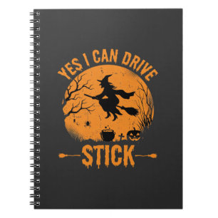 Halloween Witch Drive Stick Graphic_1 Notebook