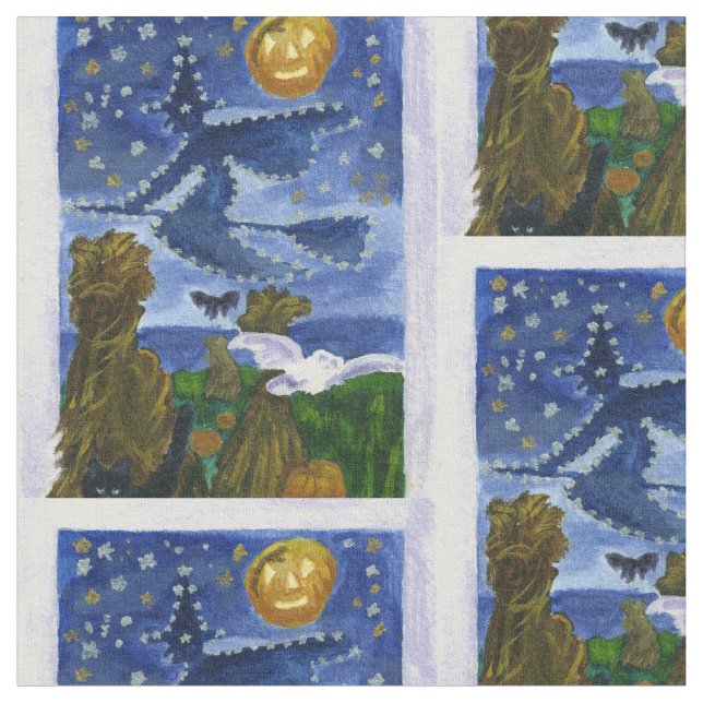 Halloween Witch Fabric (Close Up)