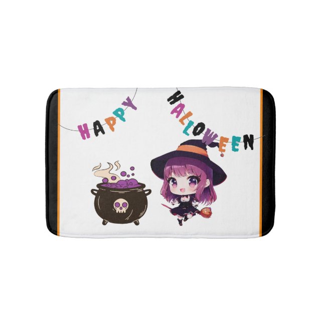 Halloween/witch/fall/October Bath Mat (Front)