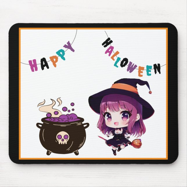 Halloween/witch/fall/October Mouse Mat (Front)