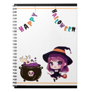 Halloween/witch/fall/October Notebook