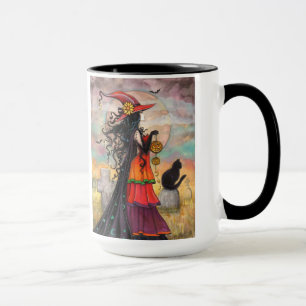 Halloween Witch Fantasy Art Mug