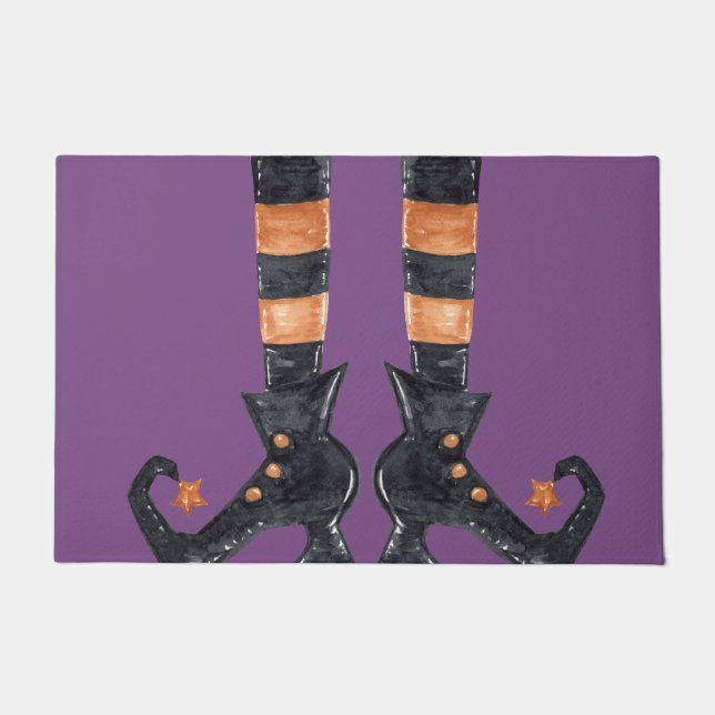 Halloween Witch Feet Doormat (Front)