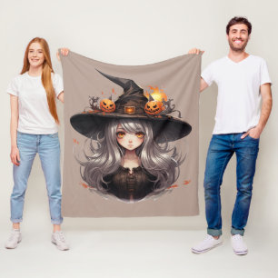 Halloween Witch Fleece Blanket
