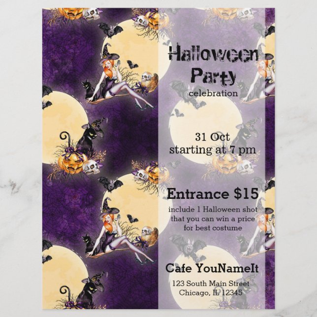 Halloween Witch Flyer (Front)