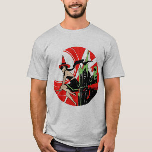Halloween Witch Flying (vintage) T-Shirt