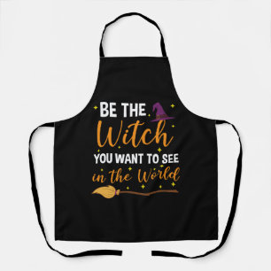 Halloween Witch Funny for Women Wiccan Witchcraft  Apron