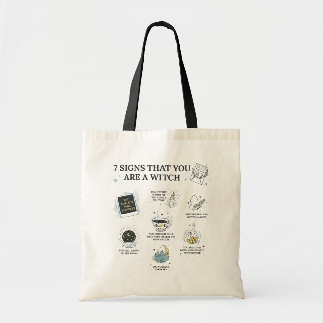 Halloween Witch Gag Costume Trick or Treat Tote Bag (Front)