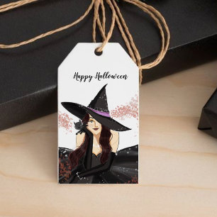 halloween, witch gift tags