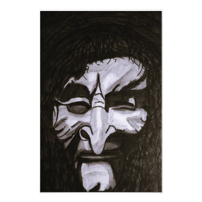 HALLOWEEN WITCH GIVES THE EVIL EYE  PHOTO PRINT (Front)