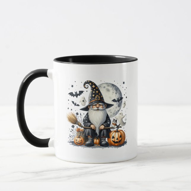 Halloween Witch Gnome Mug (Left)