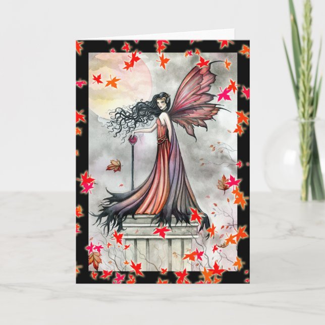 Halloween Witch Gothic Fairy Card (Front)