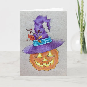 Halloween Witch greeting card