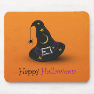 Halloween Witch Hat with Spider - Mousepad
